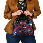 Merry Christmas AFL Demons Shoulder Handbag Aboriginal Santa Football Mascot