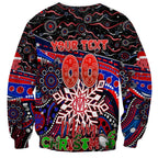 Merry Christmas AFL Demons Sweatshirt Aboriginal Santa Football Mascot