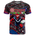 Merry Christmas AFL Demons T Shirt Aboriginal Santa Football Mascot