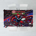 Merry Christmas AFL Demons Tablecloth Aboriginal Santa Football Mascot