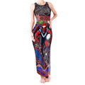 Merry Christmas AFL Demons Tank Maxi Dress Aboriginal Santa Football Mascot
