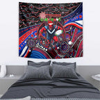 Merry Christmas AFL Demons Tapestry Aboriginal Santa Football Mascot