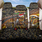Merry Christmas AFL Hawks Back Car Seat Cover Aboriginal Santa Football Mascot