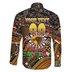 Merry Christmas AFL Hawks Family Matching Puletasi and Hawaiian Shirt Aboriginal Santa Football Mascot