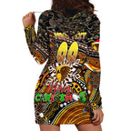 Merry Christmas AFL Hawks Hoodie Dress Aboriginal Santa Football Mascot