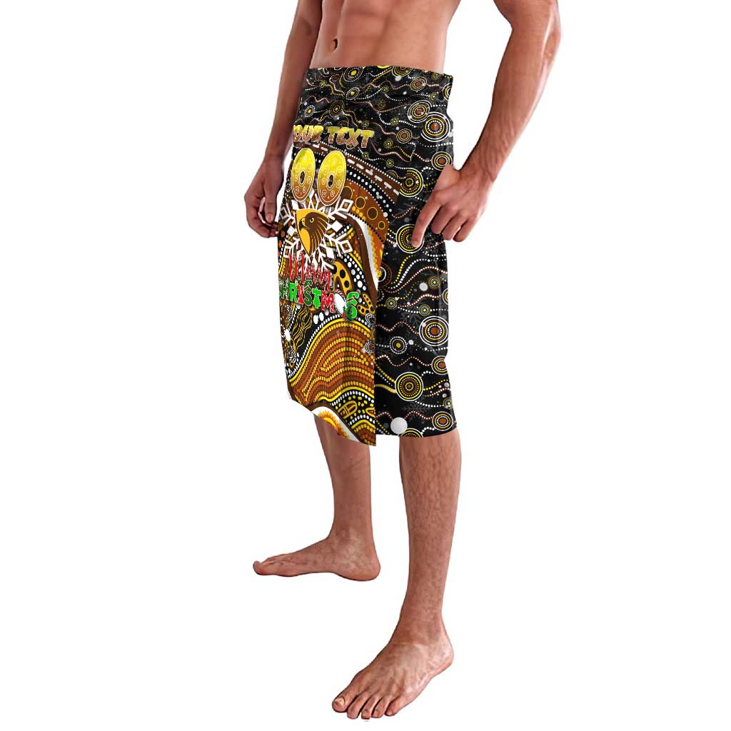 Merry Christmas AFL Hawks Lavalava Aboriginal Santa Football Mascot