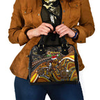 Merry Christmas AFL Hawks Shoulder Handbag Aboriginal Santa Football Mascot