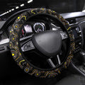 Merry Christmas AFL Hawks Steering Wheel Cover Aboriginal Santa Football Mascot