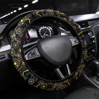 Merry Christmas AFL Hawks Steering Wheel Cover Aboriginal Santa Football Mascot