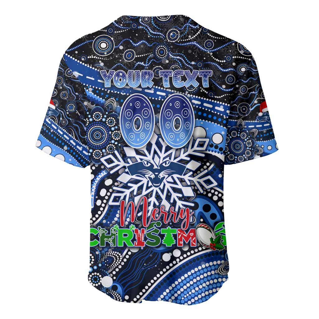 Merry Christmas AFL Cats Baseball Jersey Aboriginal Santa Football Mascot