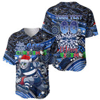 Merry Christmas AFL Cats Baseball Jersey Aboriginal Santa Football Mascot