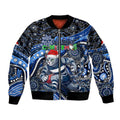 Merry Christmas AFL Cats Bomber Jacket Aboriginal Santa Football Mascot
