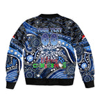 Merry Christmas AFL Cats Bomber Jacket Aboriginal Santa Football Mascot