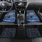 Merry Christmas AFL Cats Car Mats Aboriginal Santa Football Mascot