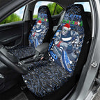 Merry Christmas AFL Cats Car Seat Cover Aboriginal Santa Football Mascot