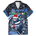 Merry Christmas AFL Cats Family Matching Tank Maxi Dress and Hawaiian Shirt Aboriginal Santa Football Mascot
