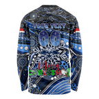 Merry Christmas AFL Cats Long Sleeve Shirt Aboriginal Santa Football Mascot