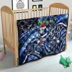 Merry Christmas AFL Cats Quilt Aboriginal Santa Football Mascot