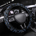 Merry Christmas AFL Cats Steering Wheel Cover Aboriginal Santa Football Mascot