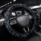 Merry Christmas AFL Cats Steering Wheel Cover Aboriginal Santa Football Mascot