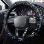 Merry Christmas AFL Cats Steering Wheel Cover Aboriginal Santa Football Mascot