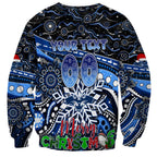 Merry Christmas AFL Cats Sweatshirt Aboriginal Santa Football Mascot