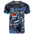 Merry Christmas AFL Cats T Shirt Aboriginal Santa Football Mascot