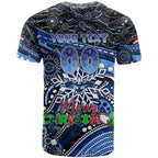 Merry Christmas AFL Cats T Shirt Aboriginal Santa Football Mascot