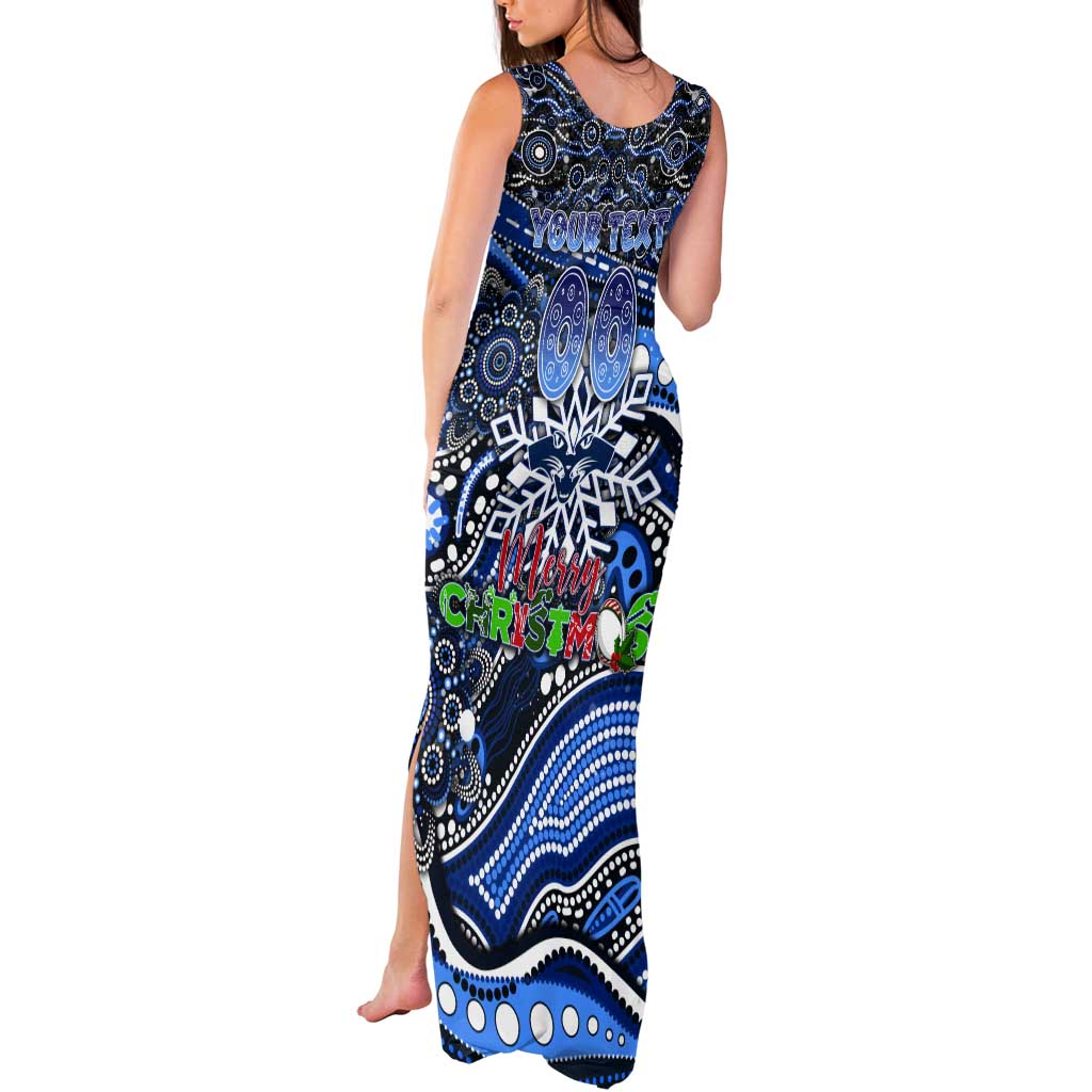 Merry Christmas AFL Cats Tank Maxi Dress Aboriginal Santa Football Mascot