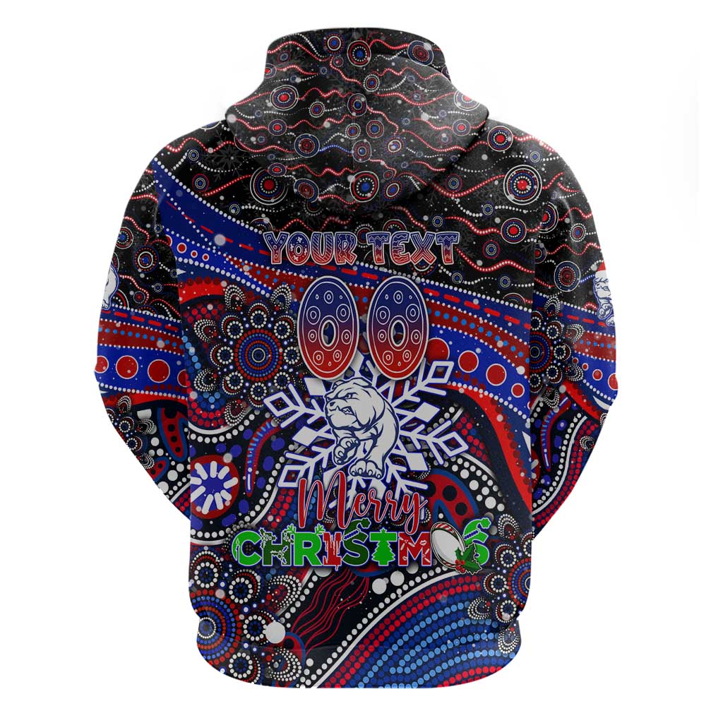 Merry Christmas AFL Bulldogs Hoodie Aboriginal Santa Football Mascot