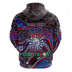 Merry Christmas AFL Bulldogs Hoodie Aboriginal Santa Football Mascot