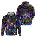 Merry Christmas AFL Bulldogs Hoodie Aboriginal Santa Football Mascot