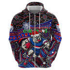 Merry Christmas AFL Bulldogs Hoodie Aboriginal Santa Football Mascot