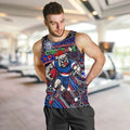 Merry Christmas AFL Bulldogs Men Tank Top Aboriginal Santa Football Mascot