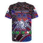 Merry Christmas AFL Bulldogs Rugby Jersey Aboriginal Santa Football Mascot