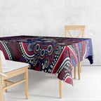 Merry Christmas AFL Bulldogs Tablecloth Aboriginal Santa Football Mascot