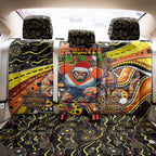 Merry Christmas AFL Giants Back Car Seat Cover Aboriginal Santa Football Mascot