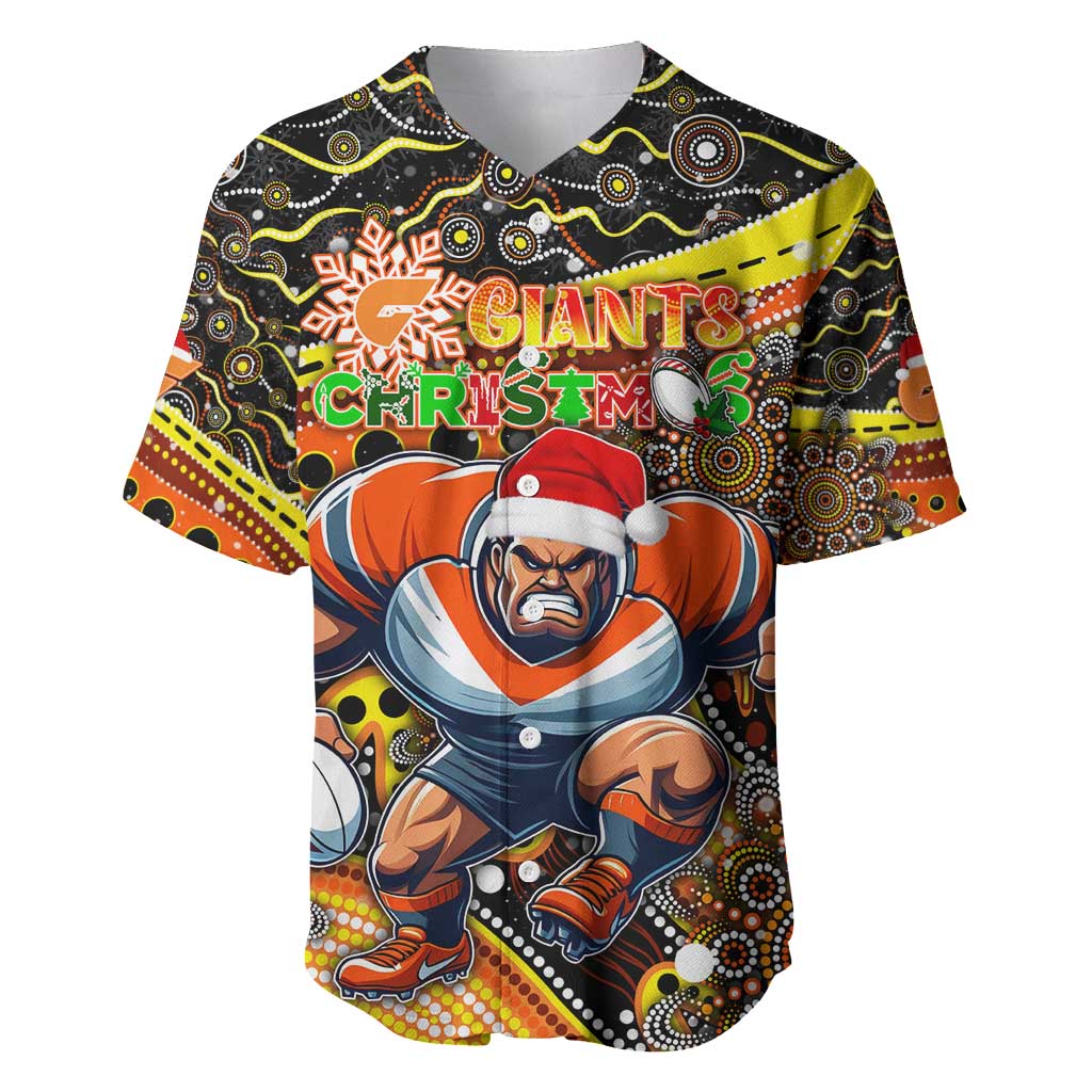 Merry Christmas AFL Giants Baseball Jersey Aboriginal Santa Football Mascot