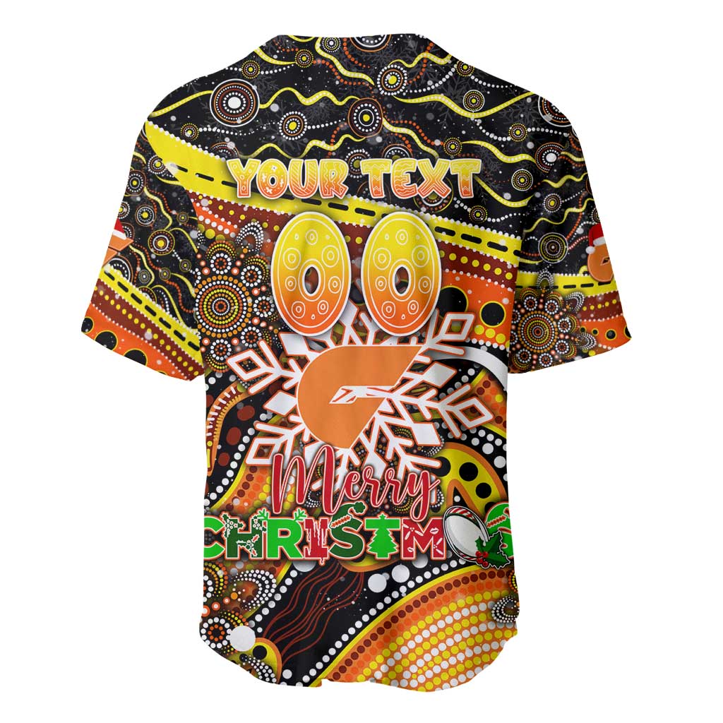 Merry Christmas AFL Giants Baseball Jersey Aboriginal Santa Football Mascot
