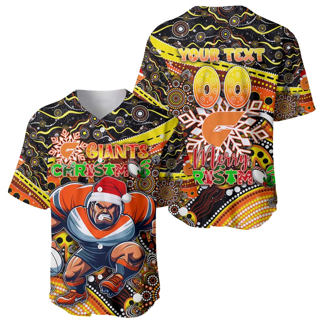 Merry Christmas AFL Giants Baseball Jersey Aboriginal Santa Football Mascot
