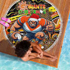 Merry Christmas AFL Giants Beach Blanket Aboriginal Santa Football Mascot