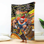 Merry Christmas AFL Giants Blanket Aboriginal Santa Football Mascot