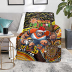 Merry Christmas AFL Giants Blanket Aboriginal Santa Football Mascot