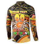 Merry Christmas AFL Giants Button Sweatshirt Aboriginal Santa Football Mascot