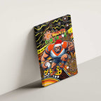 Merry Christmas AFL Giants Canvas Wall Art Aboriginal Santa Football Mascot