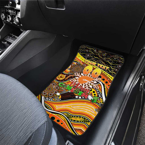 Merry Christmas AFL Giants Car Mats Aboriginal Santa Football Mascot