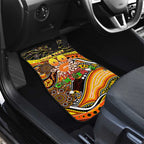 Merry Christmas AFL Giants Car Mats Aboriginal Santa Football Mascot