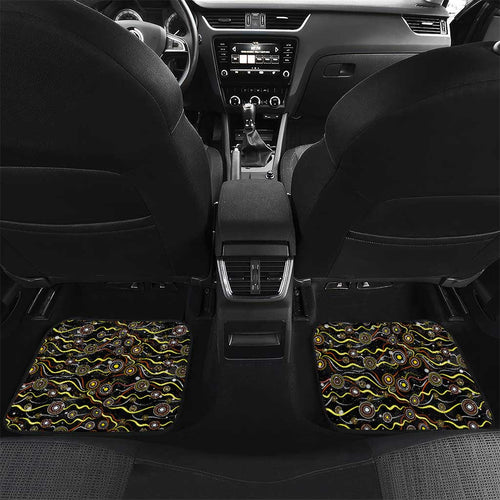 Merry Christmas AFL Giants Car Mats Aboriginal Santa Football Mascot