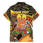 Merry Christmas AFL Giants Family Matching Mermaid Dress and Hawaiian Shirt Aboriginal Santa Football Mascot