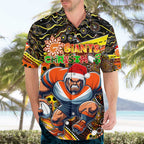 Merry Christmas AFL Giants Hawaiian Shirt Aboriginal Santa Football Mascot
